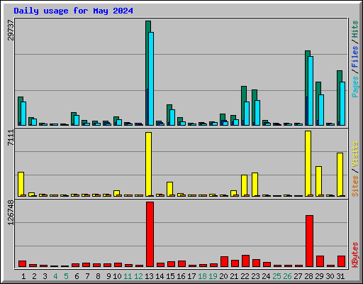 Daily usage for May 2024
