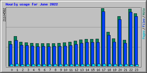 Hourly usage for June 2022