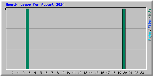 Hourly usage for August 2024